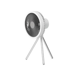 VENTILADOR PORTATIL RECARGABLE LED 5.5W BLANCO