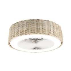 VENTILADOR TECHO 50CM RATAN-BLANCO SKYWIND-20M