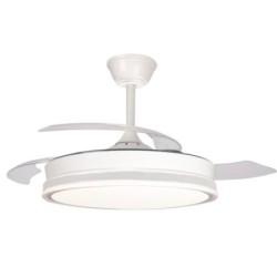 VENTILADOR TECHO RETRACTIL SUPERECO 45W 4400LM BCO