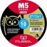 DISCO CORTE EXTRAFINO INOX T41 115X1 (PACK-10UND)