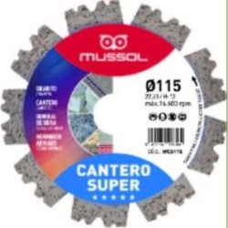DISCO DIAMANTE CANTERO SUPER 115MM EJE 22,2 MM