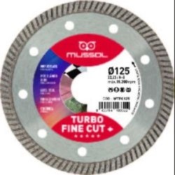 DISCO DIAMANTE TURBO FINE CUT+ 125MM EJE 22,2MM