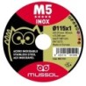 DISCO M5 CORTE EXTRAFINO INOX T41 115X1 22.23