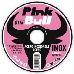 DISCO CORTE EXTRAF. INOX. PINK BULL 115 MM. PB1151