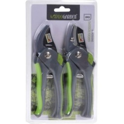 TIJERAS DE PODAR METAL 20CM. SET-2 UND.
