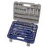JUEGO LLAVES VASO CROMO 1/2" Y 1/4" 101 PZA.