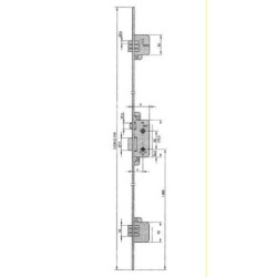 CERRADURA SEGURIDAD 8922-80 AL YL6 70 CC M3
