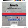 DISCO DE CORTE 115X1MM INOX Y METAL