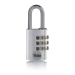 CANDADO COMBIN. ALUM. 40MM. PLATA YE3CB/38/131/S