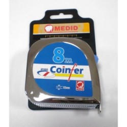 FLEXOMETRO 8 M. CROMO CL-1825 COINFER