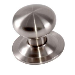 POMO PUERTA 70MM. LISO INOX 11904