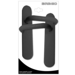JUEGO MANILLA U 585 NEGRO INOX (BL.) 17261