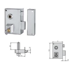 CERRADURA REVERSIBLE 56BR 70 HE DCHA.