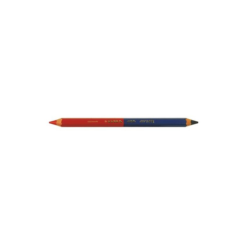 LAPIZ MINA ROJA AZUL GRUESO (CAJA DE 12) 45008