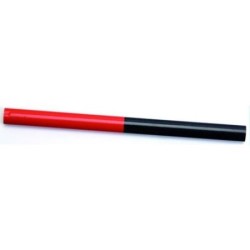 LOTE 4 LAPICES OVAL ROJO AZUL 18 CM.