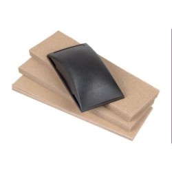 KIT LIJADOR MANUAL PLASTICOS 130X70X32MM.+50 LIJAS