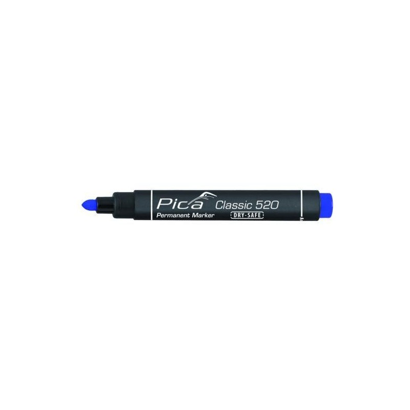 MARCADOR PERMANENTE PICA TIPO BALA AZUL