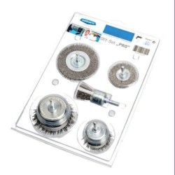 KIT 5 CEPILLOS ALAMBRE ACERO CIRCULARES 1418600005