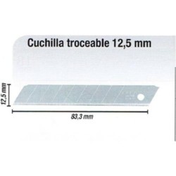 RECAMBIO HOJAS CUTTER MT-1 12.5 MM. (JUEGO 10)