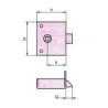 PICAPORTE SOBREPONER 234/50/1 HIERRO ESMALTADO CVL