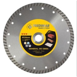 DISCO UNIVERSAL 230MM TURBO RAPID CUT ALTURA 10MM