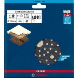 KIT EXPERT M480 LIJADORAS EXCENTRICAS 150 MM, 7 UD