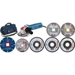 KIT AMOLADORA GWX 750-115 + DISCOS X-LOCK 115MM