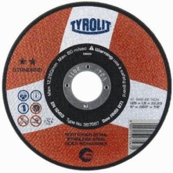 DISCO CORTE INOXIDABLE STANDAR 125X1X22