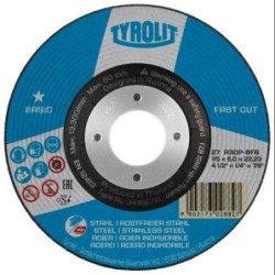DISCO DESBASTE ACERO/INOX 115X6X22.2 FASTCUT