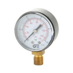 MANOMETRO Ø 53 SALIDA INFERIOR ROSCA M 1/4' BSP