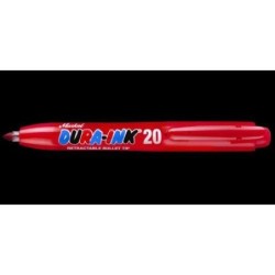 ROTULADOR RETRACTIL DURA-INK 20 ROJO