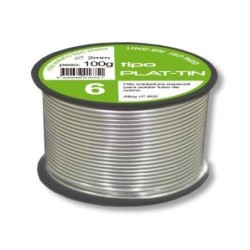 HILO SOLDAR TIPO PLATA 6 Ø2MM.100GR. 01200-1N131