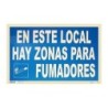 CARTEL A-3 HAY ZONAS PARA FUMADORES