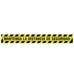 SEÑALIZACION SUELO MANTENGA DISTANCIA 64X7.5CM