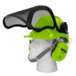 CASCO SEGURIDAD CON PROTECCION FACIAL Y AURICULAR