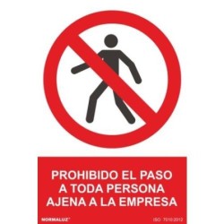 SEÑAL PROHIBIDO EL PASO EMPRESA