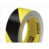 CINTA VINILO FRANJA SEGURIDAD NEGRO AMARILLO 766