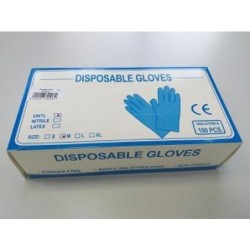 GUANTE VINILO DESECHABLE TALLA M (CAJA-100) PC4659