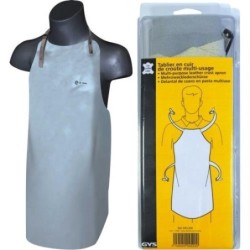 DELANTAL MULTIUSOS CUERO GRIS PARA SOLDADOR