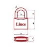 CANDADO LATON 300/40 ARCO NORMAL LL./IG. 3381