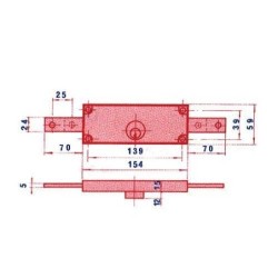 CERRADURA PUERTA METALICA 5511 HZ LINCE