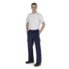 PANTALON CON GOMA SANFOR MARINO ALGODON 40