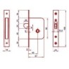 CERRADURA EMBUTIR 5490/40 LP LINCE