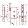 CERRADURA EMBUTIR 5801/40 HL LINCE