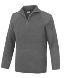 JERSEY CUELLO ALTO C/CREMALLERA GRIS JCC200GR- L