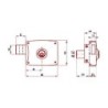 CERRADURA SOBREPONER 5124A/100 HE IZDA. LINCE
