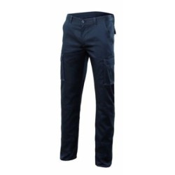 PANTALON ALGODON/FIBRA/POLIESTER STRETCH NEGRO T48