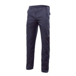 PANTALON ALGODON/FIBRA/POLIESTER STRETCH MARINO 40