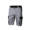 BERMUDA BICOLOR MULTIBOLSILLOS GRIS/NEGRO T-44