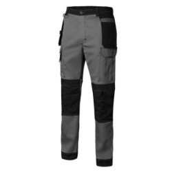 PANTALON CANVAS STRETCH GRIS/NEGRO T/2XL